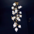 Pomegranate Brass Branch Chandelier by Bling Lighting Studio