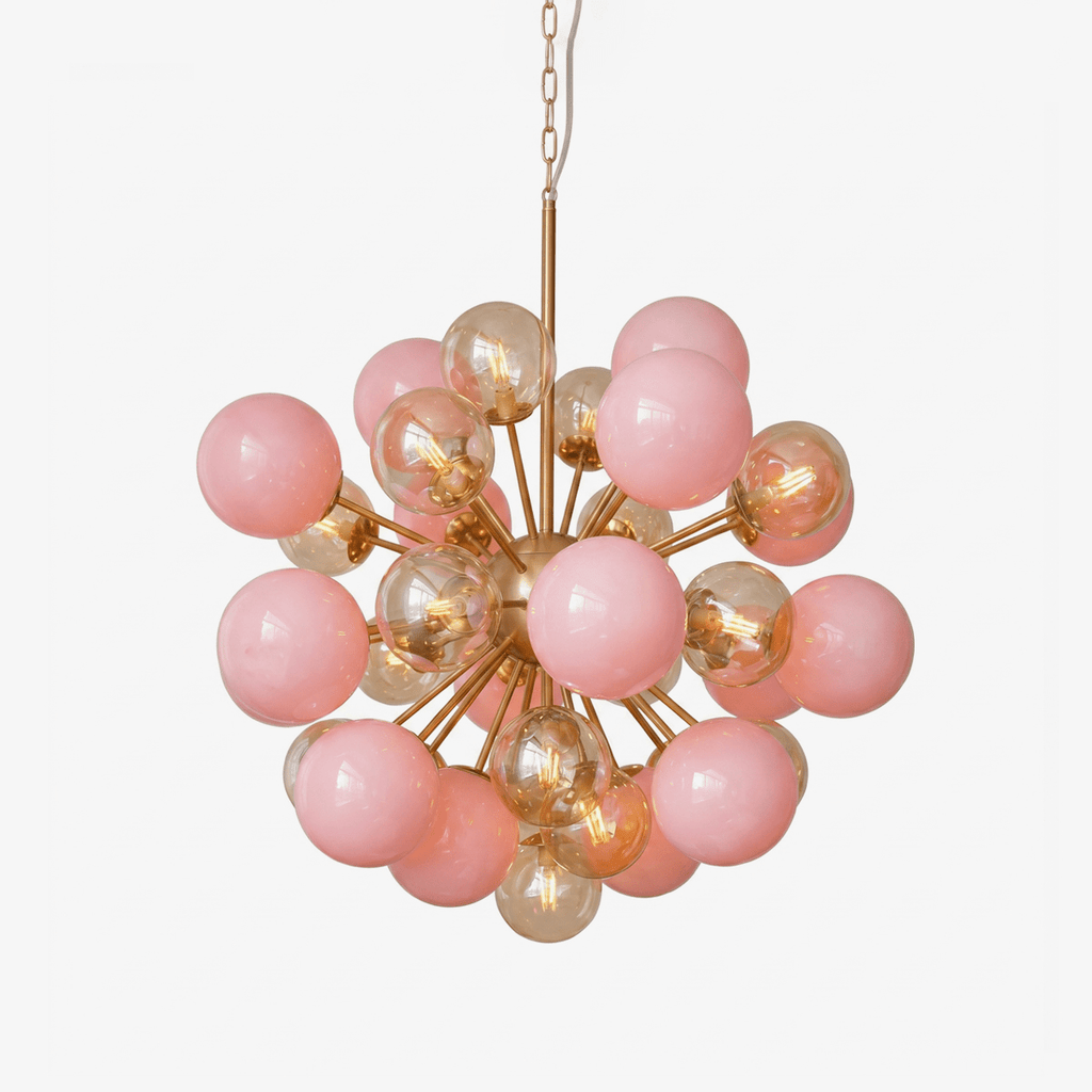 Pomelia Murano Glass Globe Sputnik Chandelier