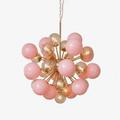 Pomelia Murano Glass Globe Sputnik Chandelier