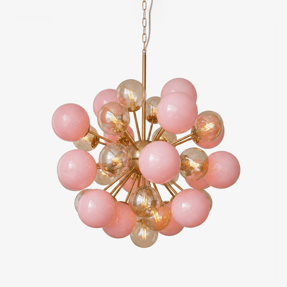 Pomelia Murano Glass Globe Sputnik Chandelier