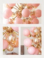 Pomelia Murano Glass Globe Sputnik Chandelier