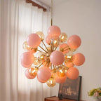 Pomelia Murano Glass Globe Sputnik Chandelier