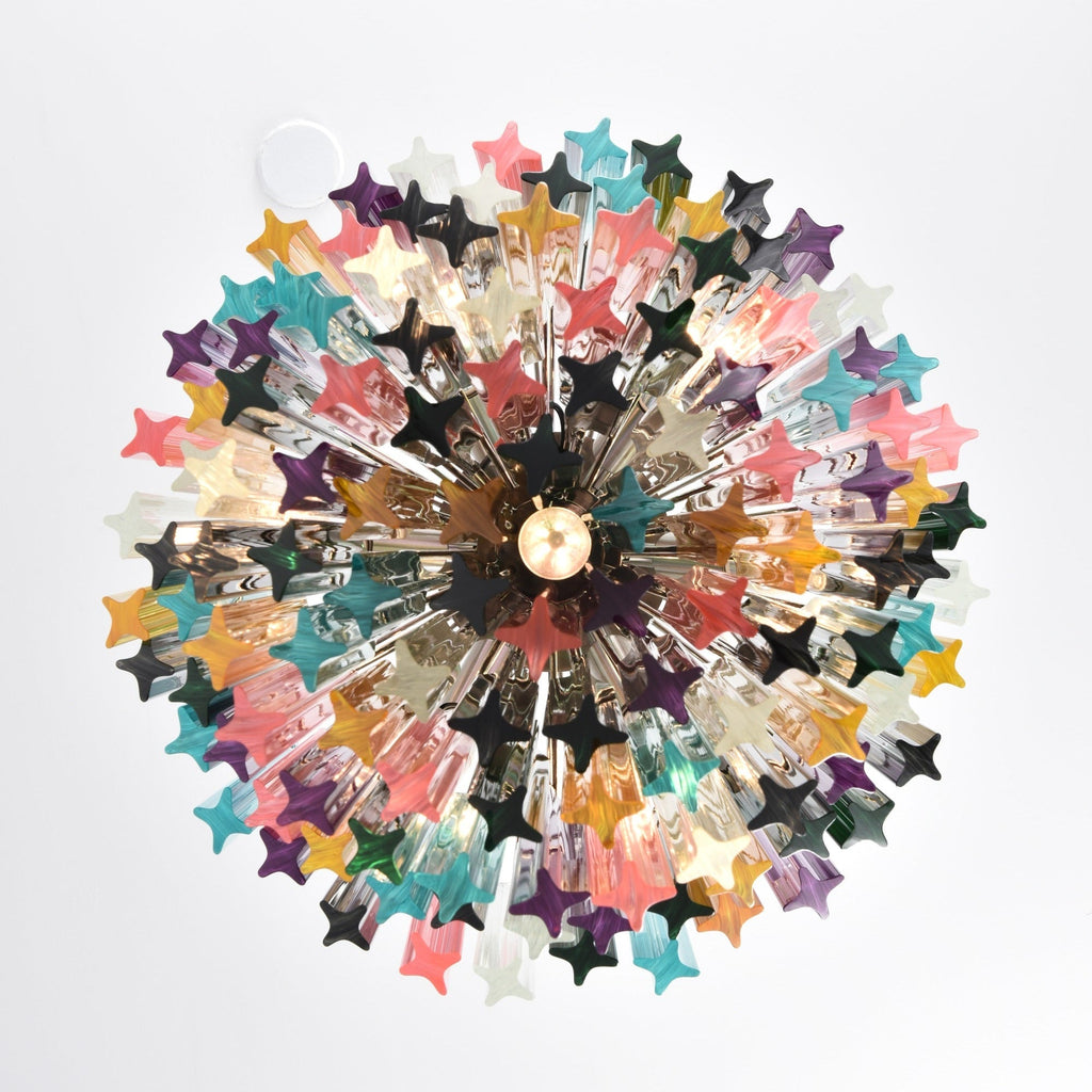 Prismatic Glass Colorful Chandelier Glass lighting by Bling Lighting Studio