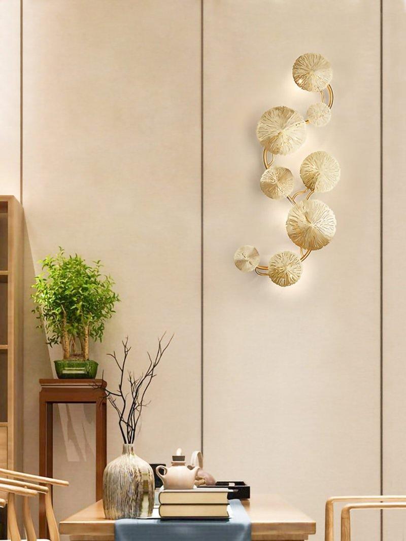 Lotus Leaf Branch Wall Sconce by Bling Lighting Studio