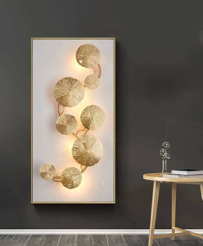 Lotus Leaf Branch Wall Sconce by Bling Lighting Studio