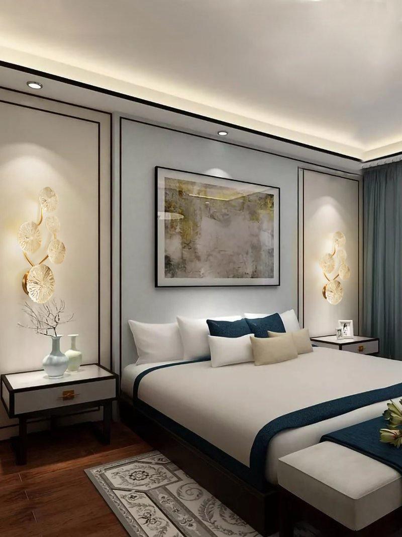 Lotus Leaf Branch Wall Sconce by Bling Lighting Studio