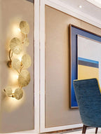 Lotus Leaf Branch Wall Sconce by Bling Lighting Studio
