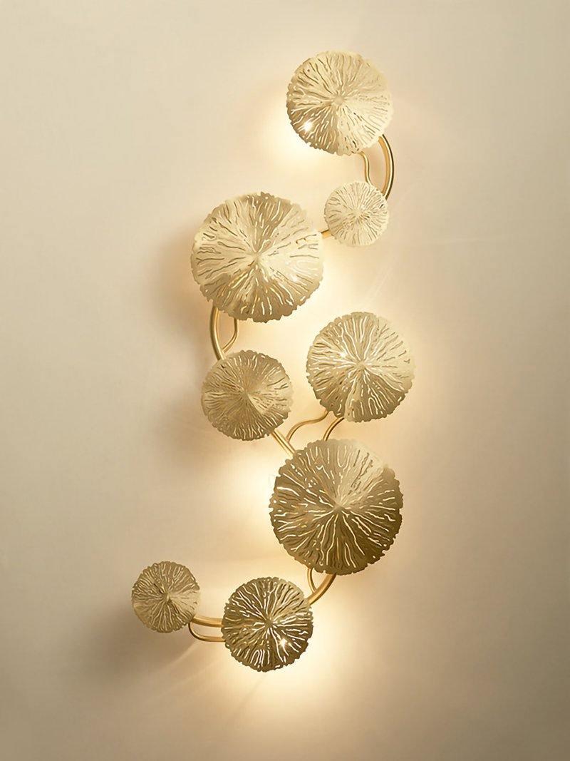 Lotus Leaf Branch Wall Sconce by Bling Lighting Studio