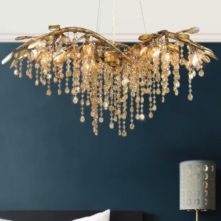 New Luxury Branch Crystal Pendant Chandelier Designer Creative Art Dining Room/Living Room Light Fixture by Bling Lig...