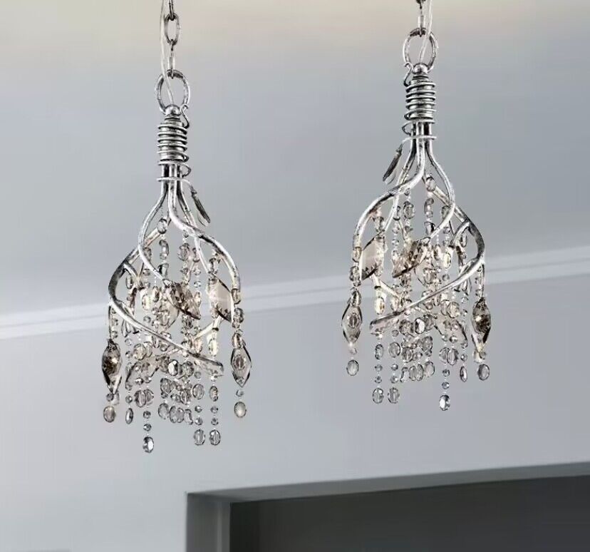 Vintage Style Designer Creative Branch Crystal Pendant For Dining Table/Entryway by Bling Lighting Studio