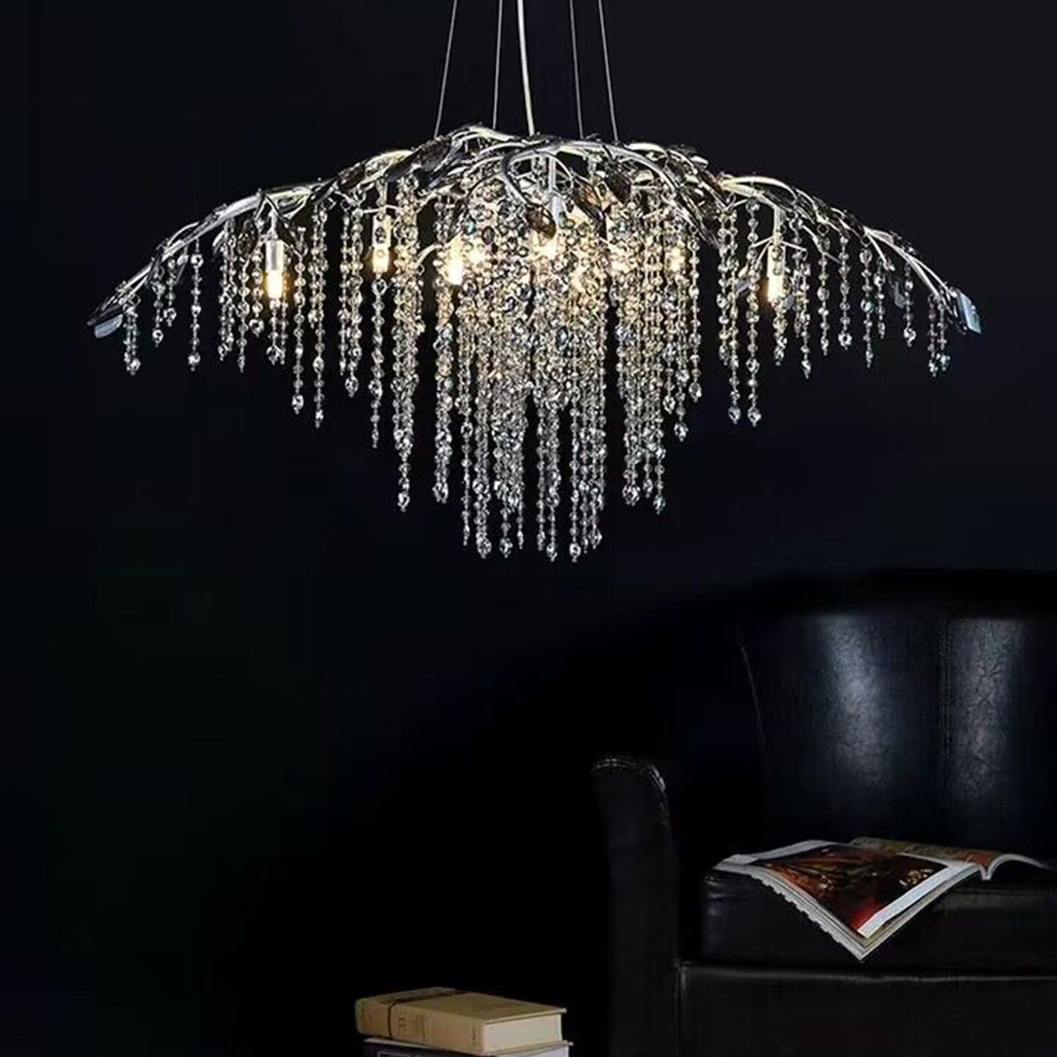 New Luxury Branch Crystal Pendant Chandelier Designer Creative Art Dining Room/Living Room Light Fixture by Bling Lig...