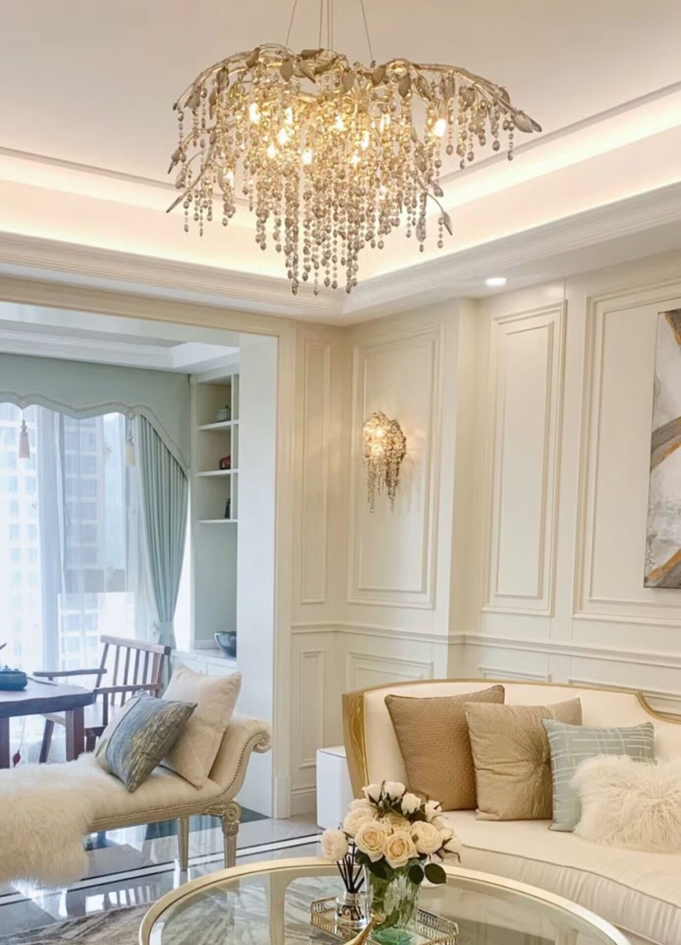 New Luxury Branch Crystal Pendant Chandelier Designer Creative Art Dining Room/Living Room Light Fixture by Bling Lig...