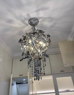 Vintage Style Designer Creative Branch Crystal Pendant For Dining Table/Entryway by Bling Lighting Studio