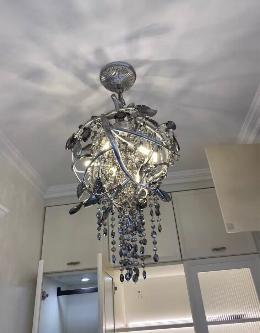 Vintage Style Designer Creative Branch Crystal Pendant For Dining Table/Entryway by Bling Lighting Studio