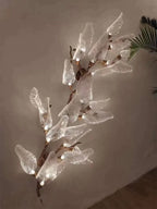 Creative Bionic Resin Leaves Chandelier for Living Room/Dining Room/Staircase by Bling Lighting Studio