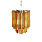 Quadriedri Murano Prisms Amber Transparent Chandelier product image