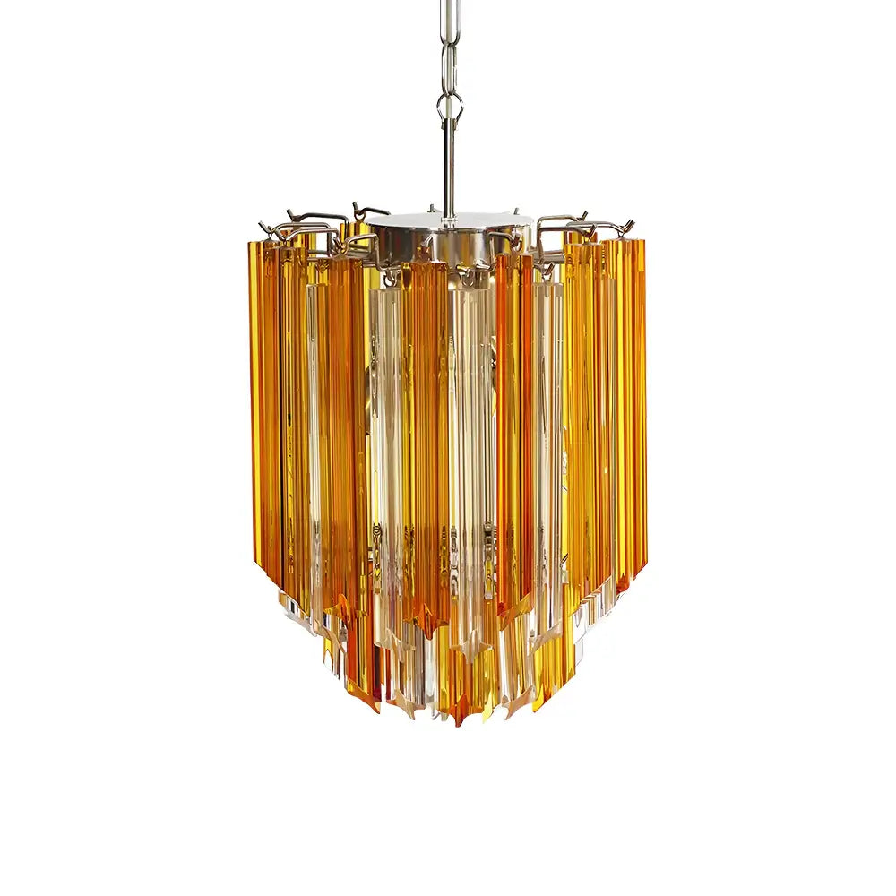 Quadriedri Murano Prisms Amber Transparent Chandelier product image