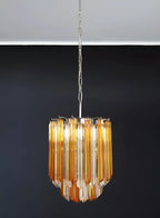 Quadriedri Murano Prisms Amber Transparent Chandelier product image