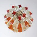 Quadriedri Murano Prisms Amber Transparent Chandelier product image