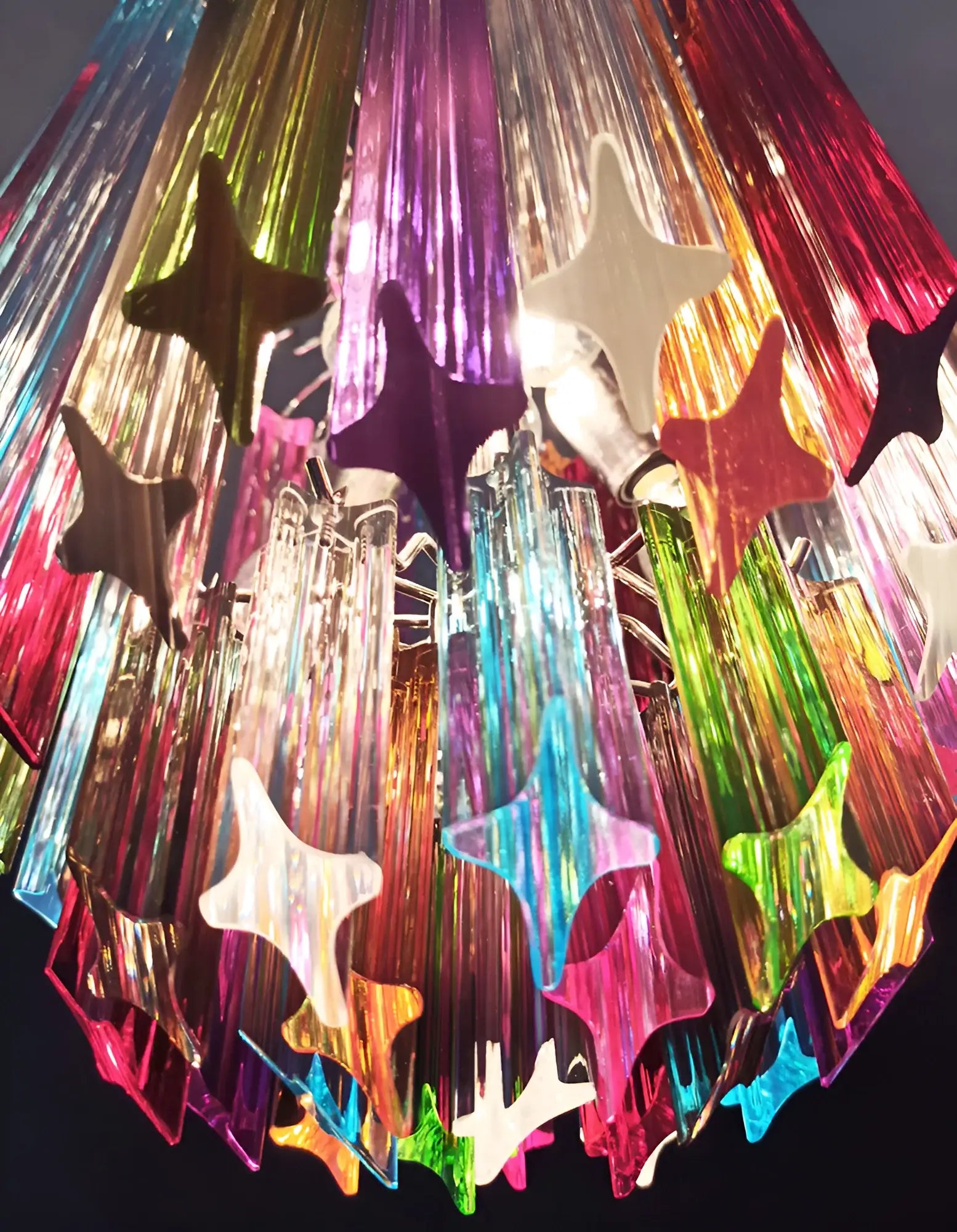 Quadriedri Murano Prisms Multicolored Chandelier product image