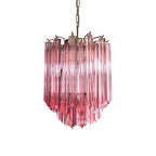 Quadriedri Murano Prisms Pink Chandelier product image
