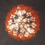 Quadriedri Murano Prisms Pink Chandelier product image