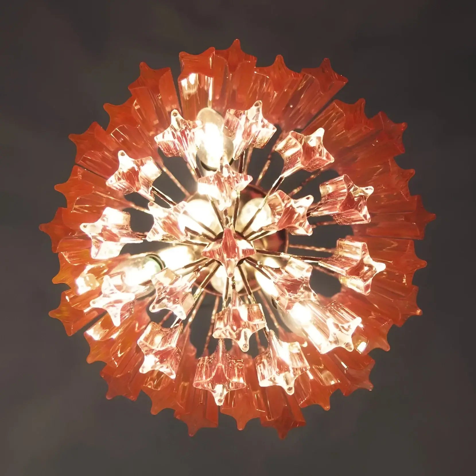 Quadriedri Murano Prisms Pink Chandelier product image
