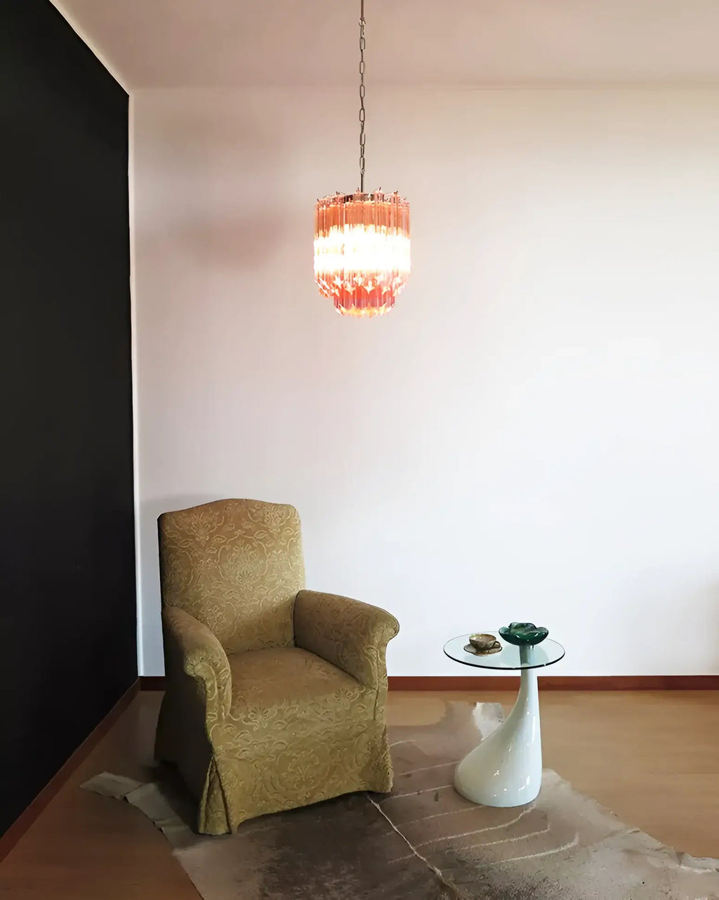 Quadriedri Murano Prisms Pink Chandelier product image