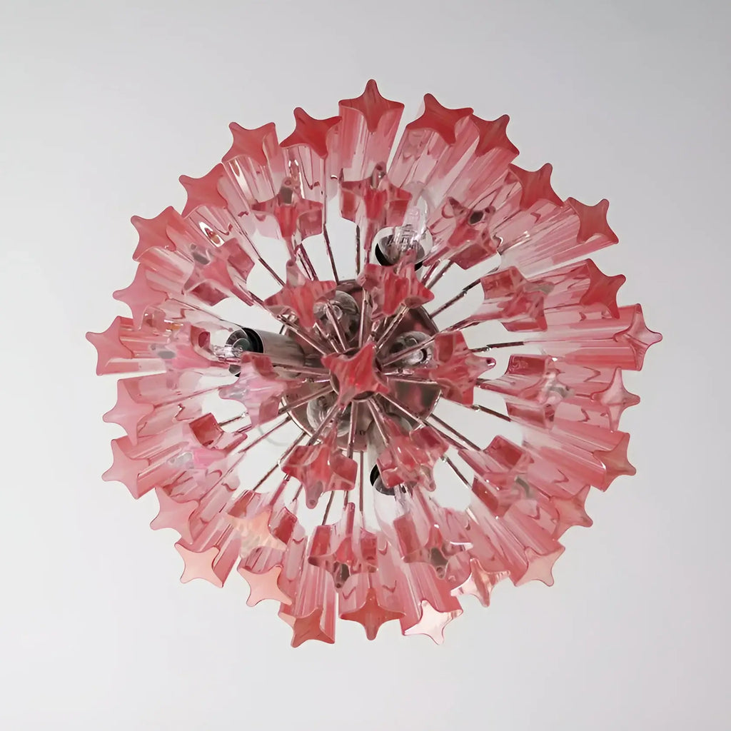 Quadriedri Murano Prisms Pink Chandelier product image