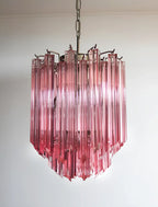 Quadriedri Murano Prisms Pink Chandelier product image