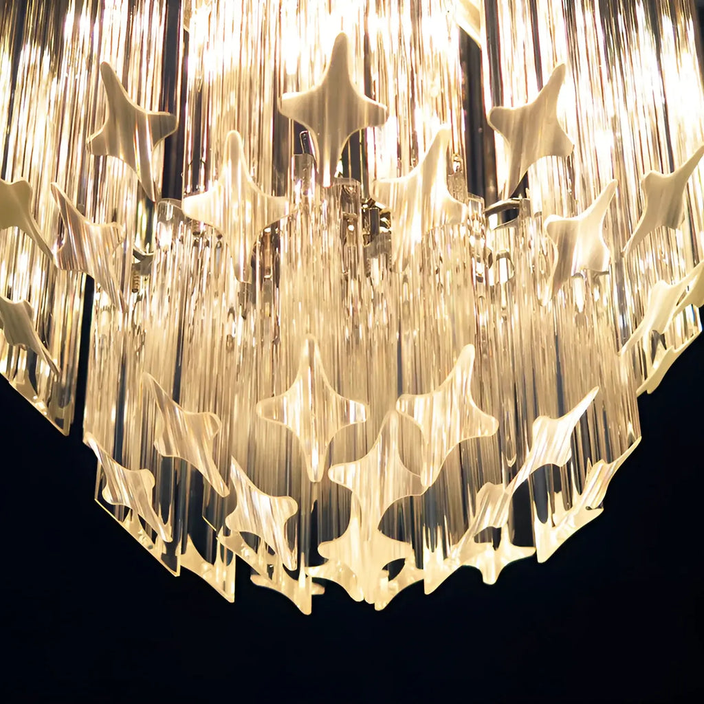 Quadriedri Murano Prisms Transparant Chandelier product image