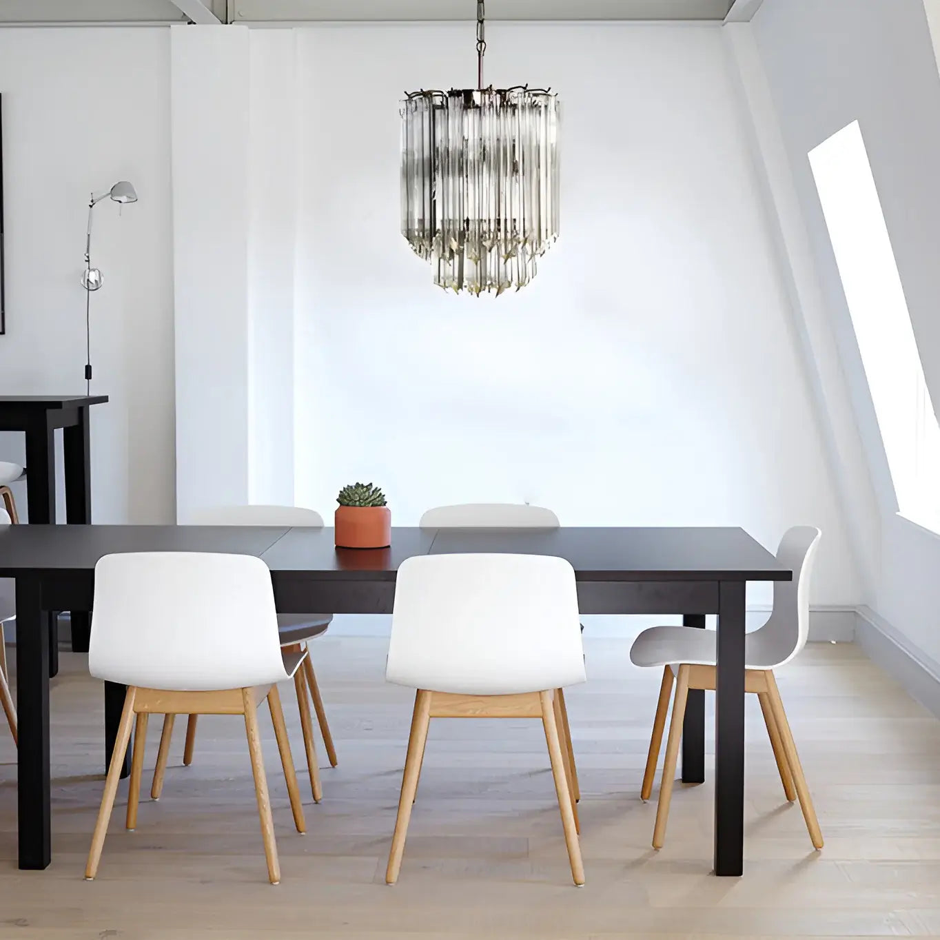 Quadriedri Murano Prisms Transparant Chandelier product image