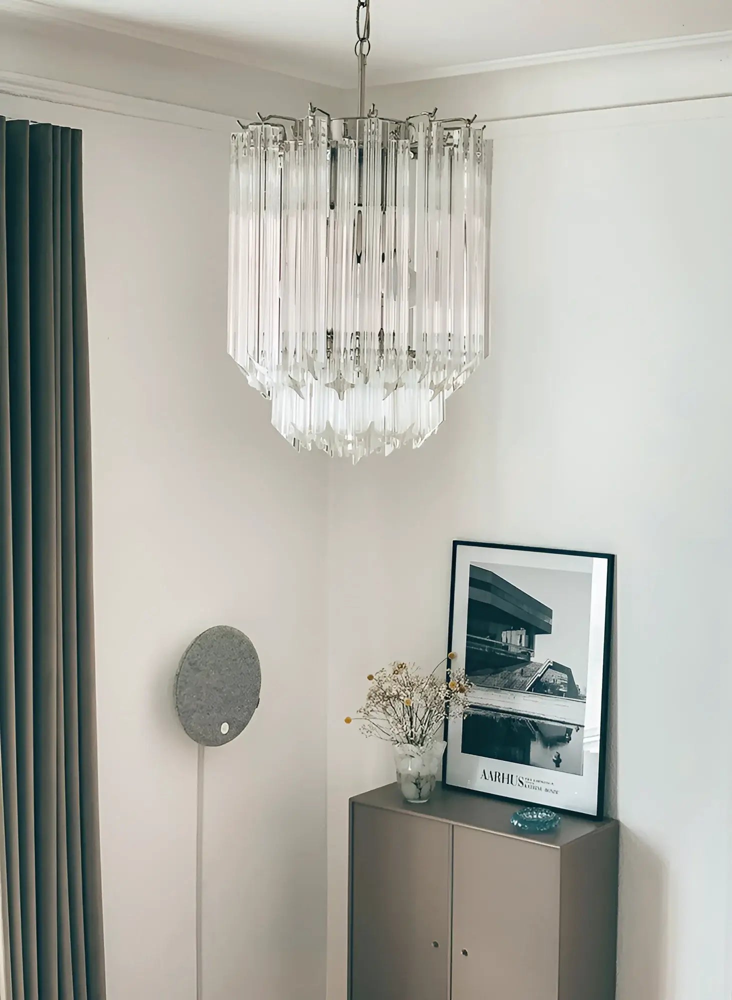 Quadriedri Murano Prisms Transparant Chandelier product image