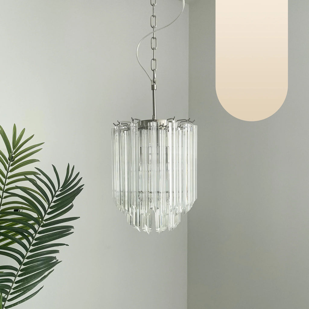 Quadriedri Murano Prisms Transparant Chandelier product image