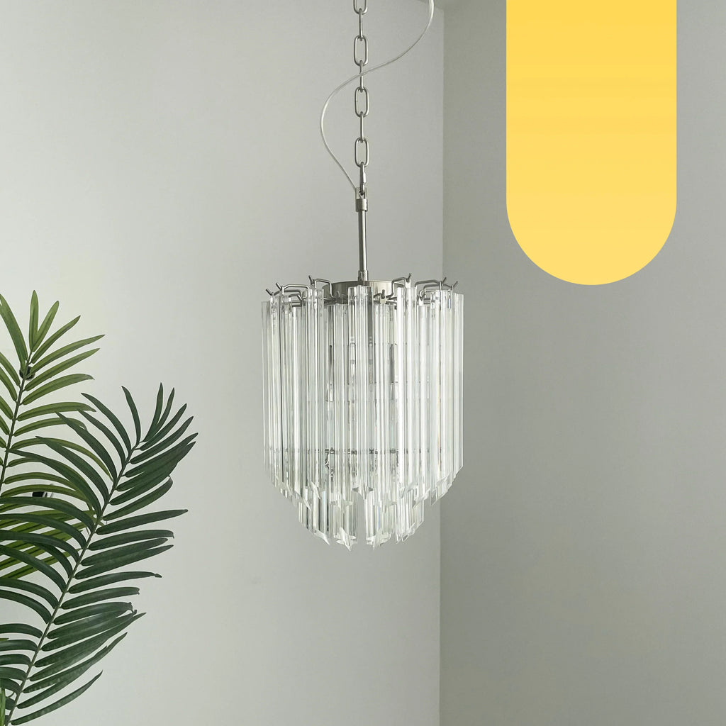 Quadriedri Murano Prisms Transparant Chandelier product image
