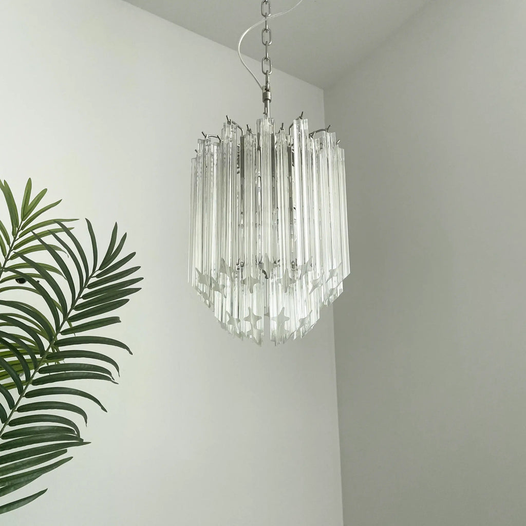 Quadriedri Murano Prisms Transparant Chandelier product image