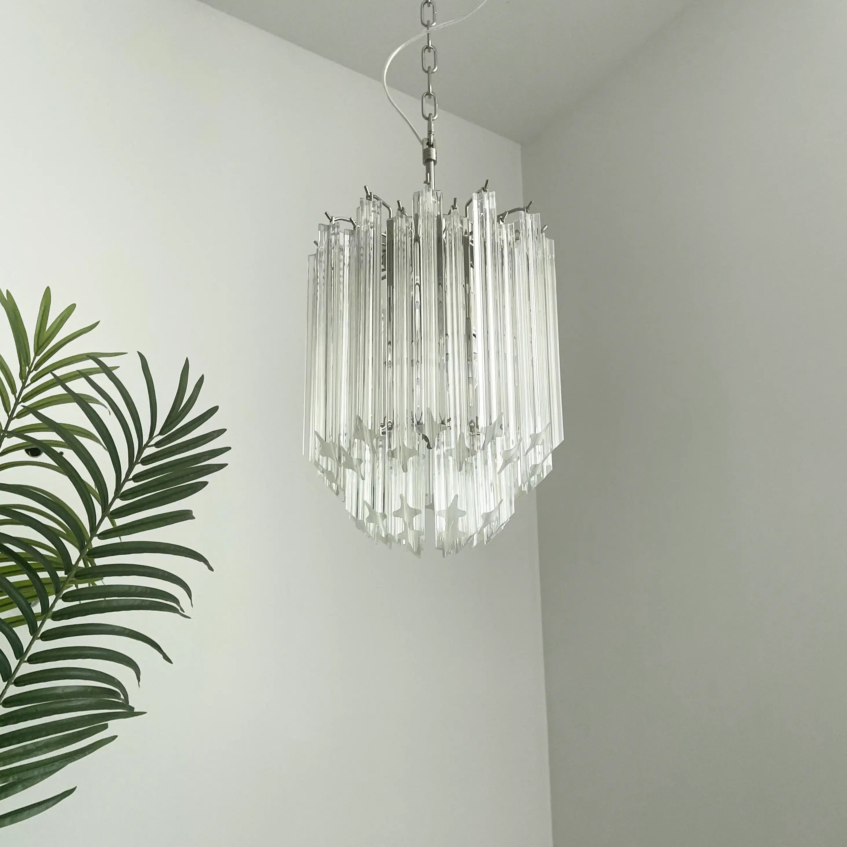 Quadriedri Murano Prisms Transparant Chandelier product image
