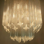 Quadriedri Murano Prisms Transparant Chandelier product image