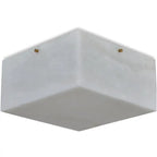 Large 'Titan 4' Alabaster Wall or Ceiling Lamp Flush Mount