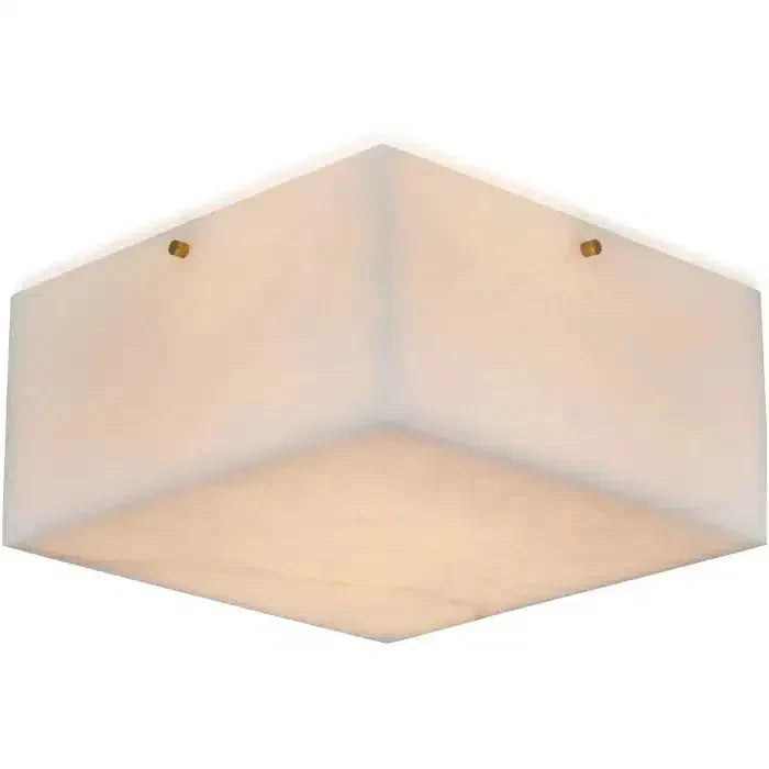 Large 'Titan 4' Alabaster Wall or Ceiling Lamp Flush Mount by Bling Lighting Studio