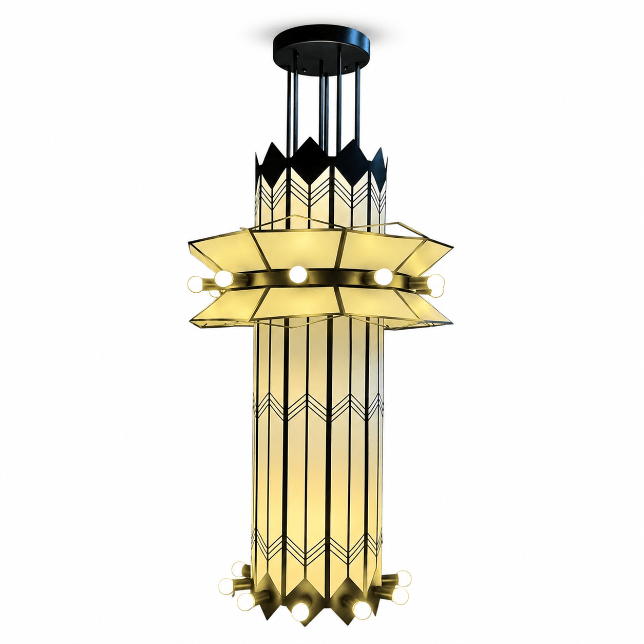 Rayonne Art Deco Chandelier