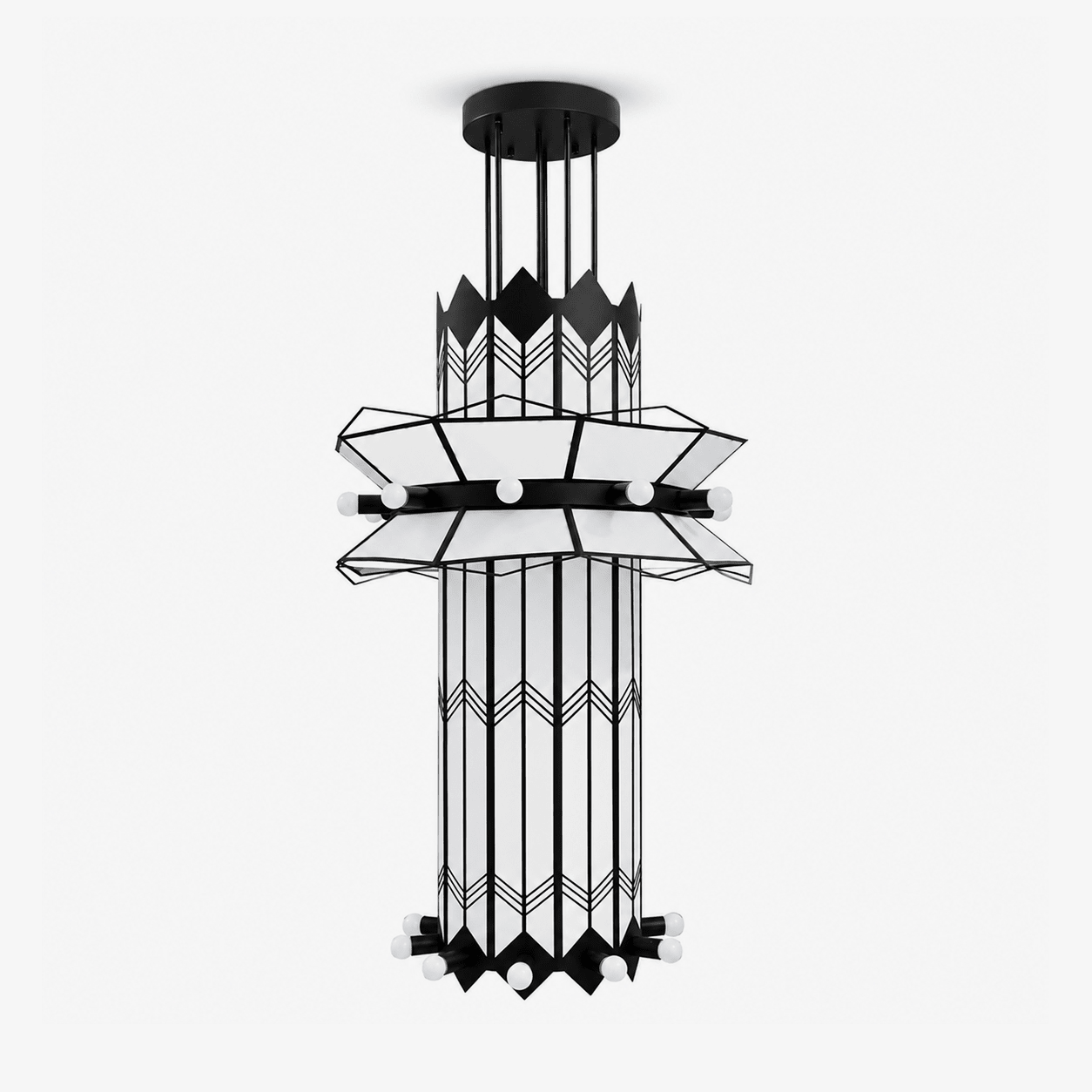Rayonne Art Deco Chandelier
