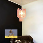 Red Murano Glass Tube Chandelier product image