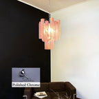 Red Murano Glass Tube Chandelier product image