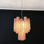 Red Murano Glass Tube Chandelier product image