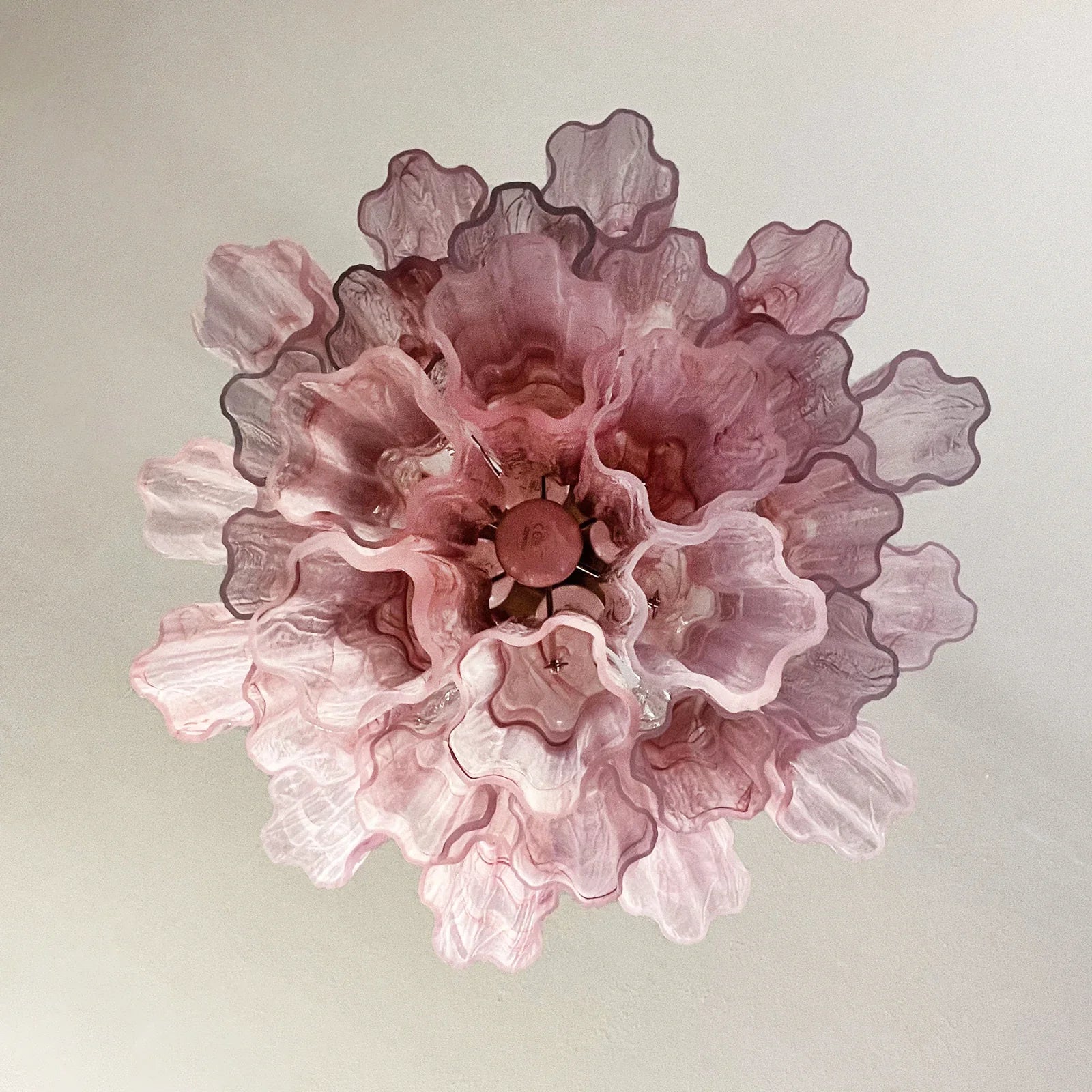 Red Murano Glass Tube Chandelier product image