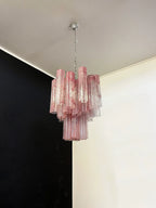 Red Murano Glass Tube Chandelier product image