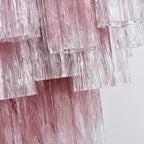 Gradient Red Murano Glass Tube Chandelier product image