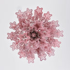 Gradient Red Murano Glass Tube Chandelier product image