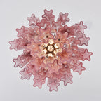 Gradient Red Murano Glass Tube Chandelier product image